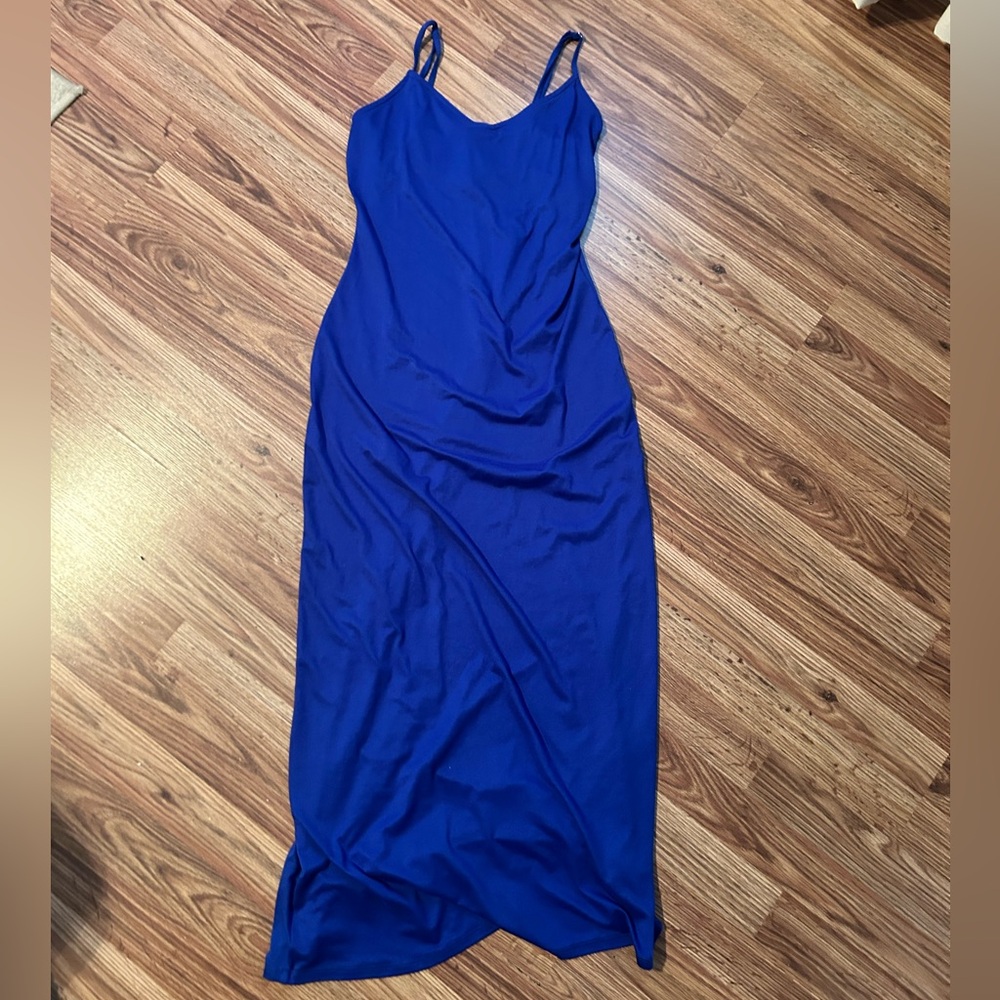 Elegant Blue Maxi Dress